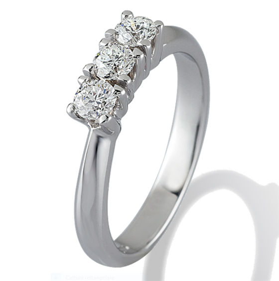 Anello Gemoro Donna Trilogy in Oro bianco Diamante 0.71 Ct FT068BIA71 - FT068BIA71